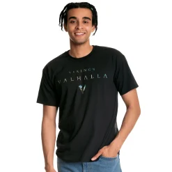 Vikings - Metallic T-Shirt Zwart