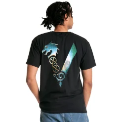 Vikings - Metallic T-Shirt Zwart