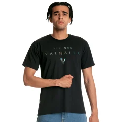 Vikings - Metallic T-Shirt Zwart