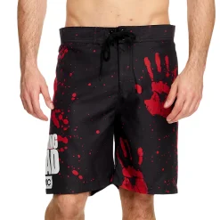 Walking Dead - Bloedhanden Zwemshorts Zwart