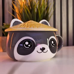 Wasbeer Kawaii Beker met Deksel voor Anime Fans