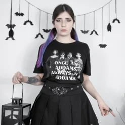 Wednesday - Addams Family T-Shirt zwart