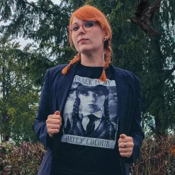 Wednesday - Black Is My Happy Colour T-shirt zwart