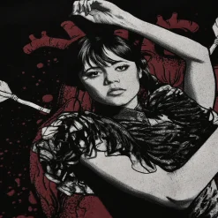 Wednesday - Macabere Liefde T-shirt met Vlindermouwen