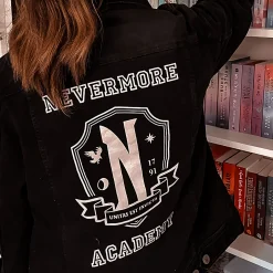 Wednesday - Nevermore Academy Spijkerjack Zwart