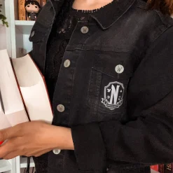 Wednesday - Nevermore Academy Spijkerjack Zwart