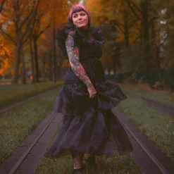 Wednesday - Rave'N Dance Kostuum Jurk Dames zwart