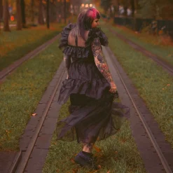 Wednesday - Rave'N Dance Kostuum Jurk Dames zwart