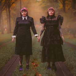 Wednesday - Rave'N Dance Kostuum Jurk Dames zwart