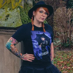 Wednesday - Teaser Poster T-Shirt zwart