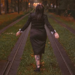 Wednesday Addams Kostuum Jurk Dames Zwart