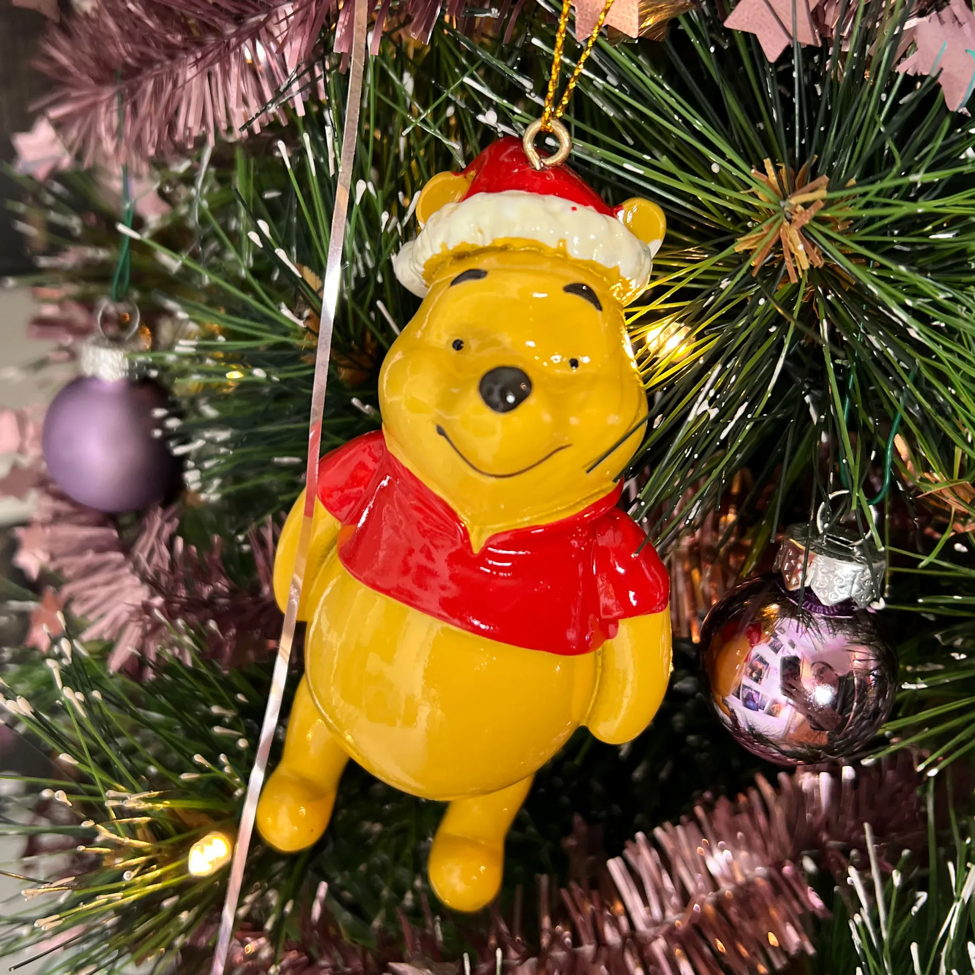 Winnie de Poeh - Kerstboomornament Kerstman