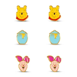 Winnie de Poeh - Set van 3 oorstekers in geschenkdoos