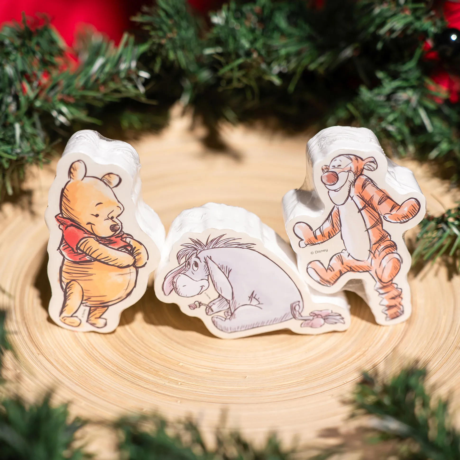 Winnie de Poeh - X-mas badbruisballen 3-pack