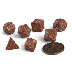 Witcher - Geralt Monster Slayer RPG Dobbelset 7-delig met verzamelmunt