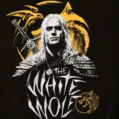 Witcher - Geralt Witte Wolf Hoodie Zwart