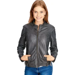 Wonder Woman - Logo Leren Jas Grijs