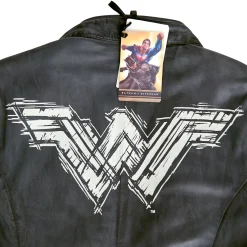 Wonder Woman - Logo Leren Jas Grijs
