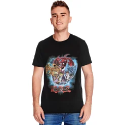 Yu-Gi-Oh! - Group Shot Blue Vortex T-Shirt zwart
