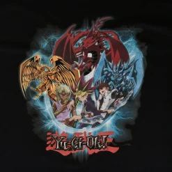Yu-Gi-Oh! - Group Shot Blue Vortex T-Shirt zwart