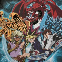 Yu-Gi-Oh! - Group Shot Blue Vortex T-Shirt zwart