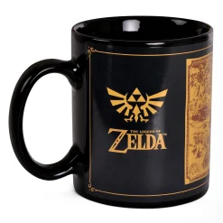 Zelda - Kaartsilhouet Thermisch Effect Mok