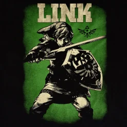 Zelda - Link Hero of Hyrule T-Shirt zwart